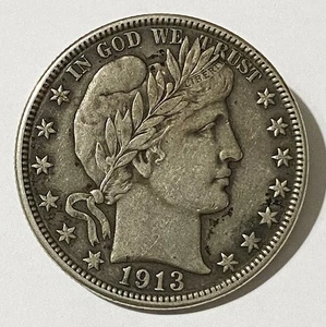 HN USA United States Of America 1913D Half Dollar Ag Gr. 12.5 BB RR KM#116 R378 - Picture 1 of 2