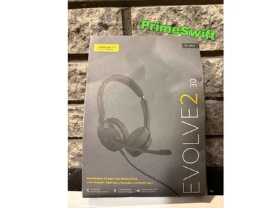 Jabra Evolve2 30 SE Wired Stereo Headset USB-C Noise Cancelling Black - Image 1 of 3