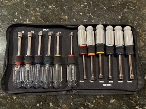 Juego de accionamiento de tuercas Craftsman 12 piezas 6 métricas y 6 SAE 34555 hecho en EE. UU. - Imagen 1 de 14