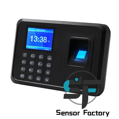 F01 Biometric Fingerprint Time Clock Employee 2.4" Screen Multi-Language Dl45 - Image 1 of 4