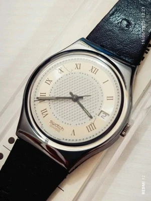 SWATCH GENT 1991 BEAU GX408 NUOVO FUNZIONANTE VINTAGE CON DATARIO - Immagine 1 di 4
