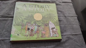 A story A story Gail E Haley hardcover 1971 - Foto 1 di 9