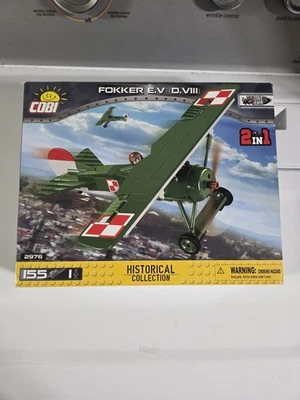 COBI Fokker E.V. (D.VIII) Fighter Plane SET# 2976 (155 Pcs.) US SELLER, WWI - Image 1 of 2