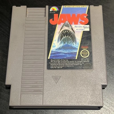 Jaws (Nintendo Entertainment System, 1987) NES Video Game Tested And Working Vtg - Image 1 of 4