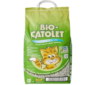 Bio-Catolet Light & Hygienic Recycled Paper Granules Cat Litter 12 Litre - Picture 1 of 5