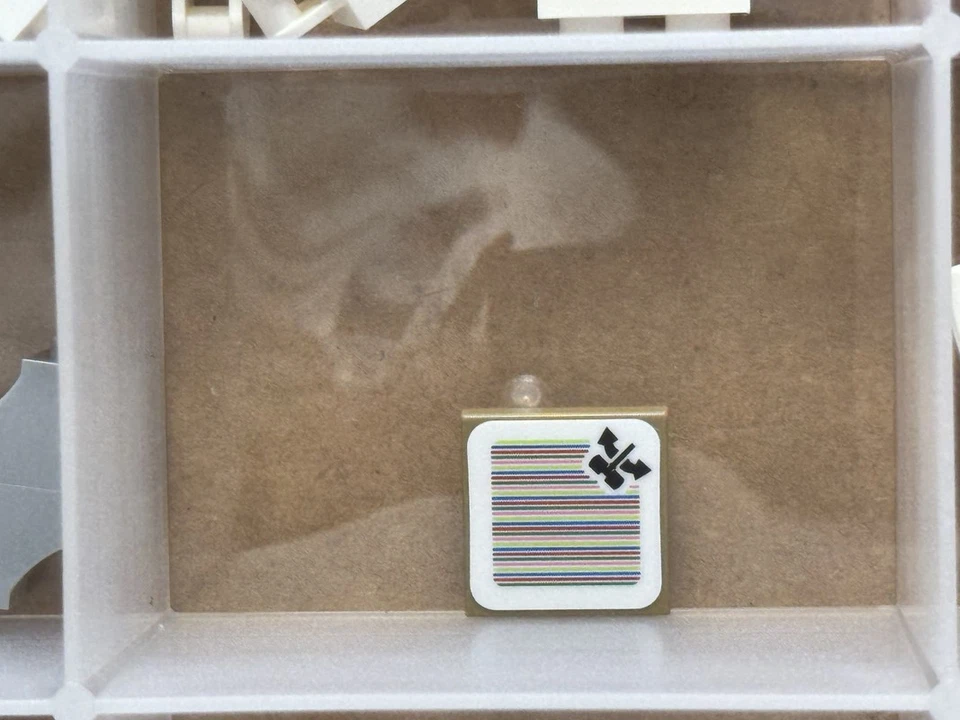 LEGO Parts - Dark Tan Tile 2 x 2 Mario Hammer Turntable - No 3068pb1370 - QTY 1 - Image 1 of 1