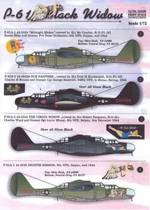 Print Scale Decals 1/72 NORTHROP P-61 BLACK WIDOW - Picture 1 of 5