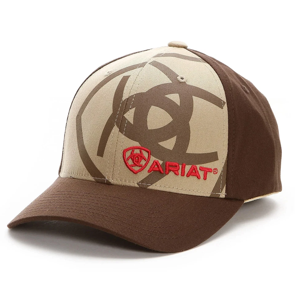 Gorra de béisbol Ariat para hombre roja con logotipo de escudo bordado - talla L-XL Foto 1 de 1