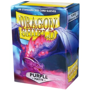 Dragon Shield - Purple Protective Card Sleeves (Matte, 100 Count, Standard Size) - Picture 1 of 2