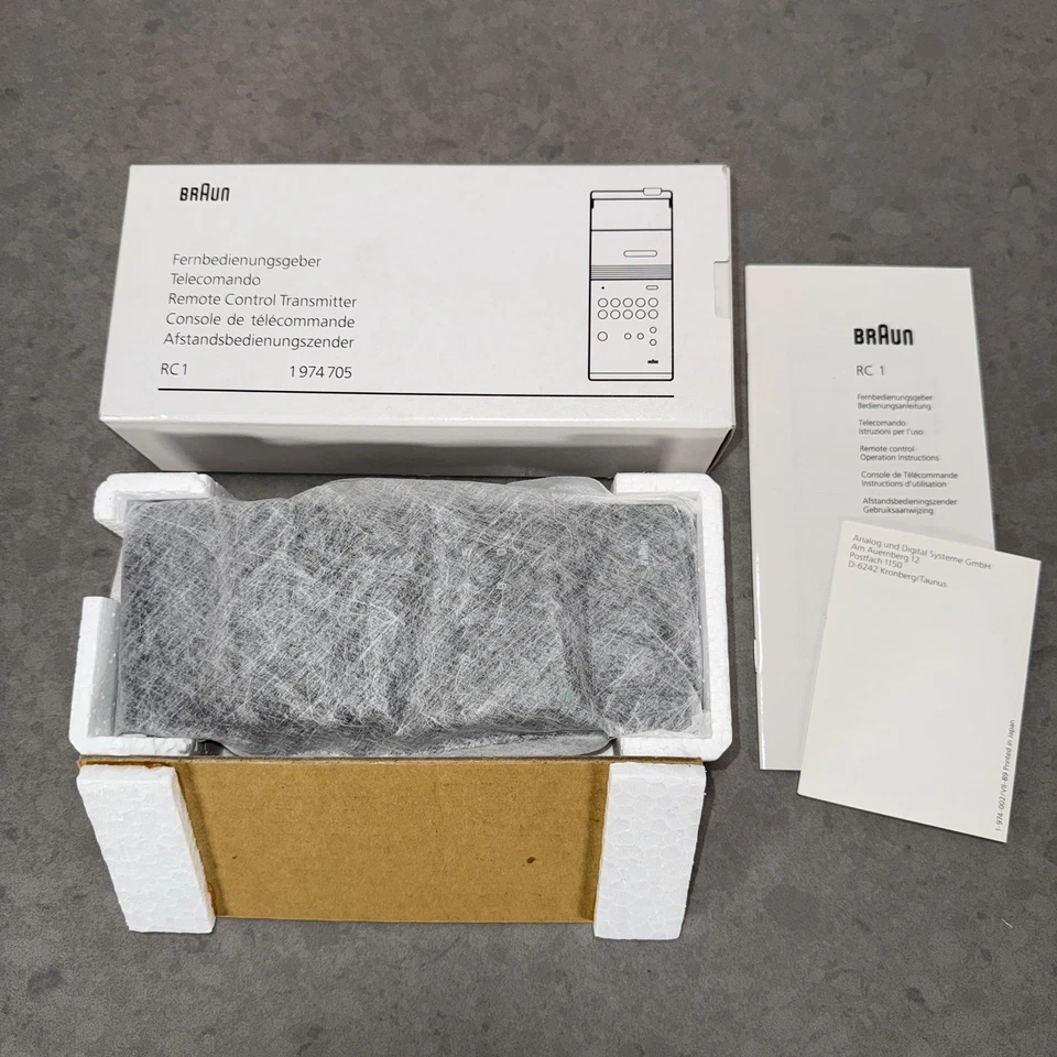 Braun RC1 Fernbedienung Atelier Neu OVP NOS Schwarz - Bild 1 von 4