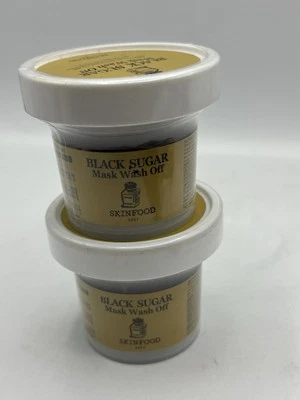 SKIN FOOD 黑糖面膜洗掉去角质糖磨砂 4.05 液量 盎司(120g) — 第 1/4 张图片