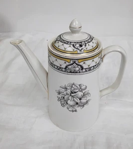 Imperial Porcelain Wedgwood White Floral Pattern Coffee pot (SYLVIA) - E15 - Picture 1 of 5