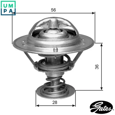 THERMOSTAT COOLANT TH31482G1 FOR MITSUBISHI OUTLANDER/II/SUV/SPORT/III ASX 1.8L - Image 1 of 4