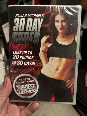 30 DAY SHRED JILLIAN MICHAELS LOSE 20 POUNDS IN 30 DAYS LIONSGATE DVD NEW SEALED - Image 1 of 2