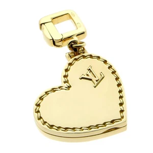 Louis Vuitton Heart Locket 18k Yellow Gold Charm Pendant - Picture 1 of 3