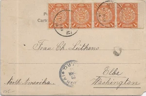 1904 I.J.P.O. Shanghai, China to Elbe, Wa (65567) - Picture 1 of 2