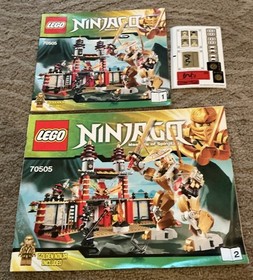 LEGO Temple of Light NINJAGO 70505 Sticker Sheet & Instruction Booklets ONLY