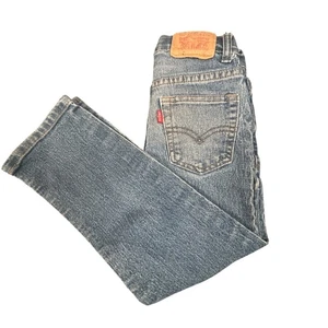 Levi's 514 Straight Leg Boy's Jeans Size 6 Blue Denim Pre-owned 5 to 6 years - Picture 1 of 15