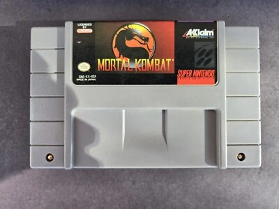 Mortal Kombat Edición Competición Usado.SNES En Estuche Costam No Probado Foto 1 de 4