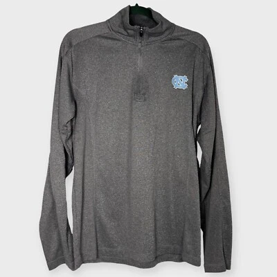 North Carolina 1/4 Zip Shirt Mens M Gray Athletic College Majestic Section 101 - Image 1 of 4