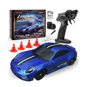 1/43 Ready to Go RC Racing Car 2.4GHz Remote Control Drift Car 4WD Mini Toy LiWw - Picture 1 of 16