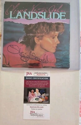 OLIVIA NEWTON JOHN LANDSLIDE SIGNED AUTOGRAPH JSA CERTIFIED 45 RPM - Image 1 of 4