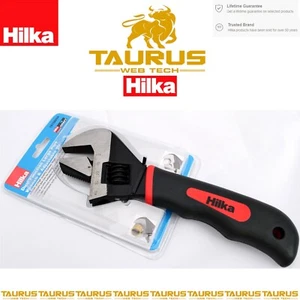 10" HILKA 252mm Extra Wide 52mm Large Pipe & Adjustable Wrench DIY UK FREE P&P - Picture 1 of 2