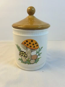 Vtg Retro Merry Mushroom 8" Canister Sears Roebuck 1982 Japan!! - Picture 1 of 6