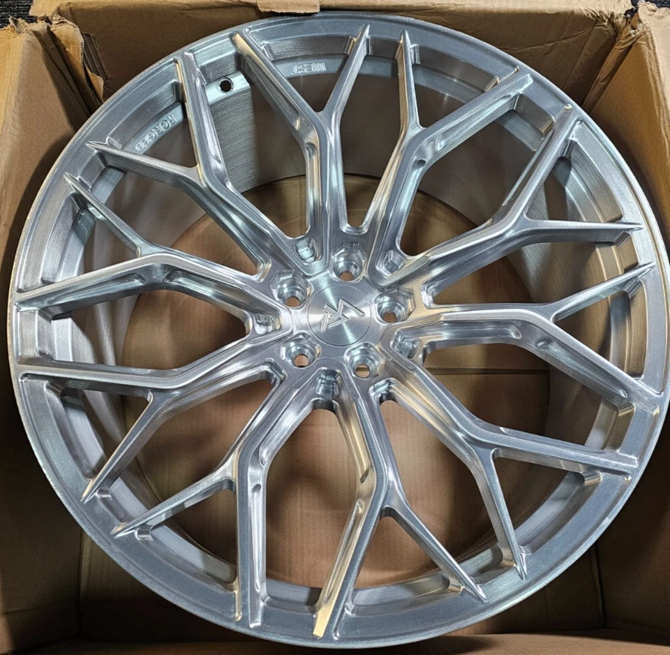 (CANTIDAD 1) Llanta West Forged HD200 gris cepillado 22x11 5x112 22 mm Foto 1 de 4