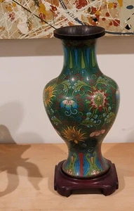 Extremely Rare Antique Chinese Cloisonne Vase Purchased in Beijing in the 1980's - Picture 1 of 20