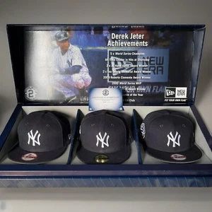 Derek Jeter Temporada Final Sombrero Colección Set Edición Limitada, solo 2014 Hecho Nuevo - Imagen 1 de 10