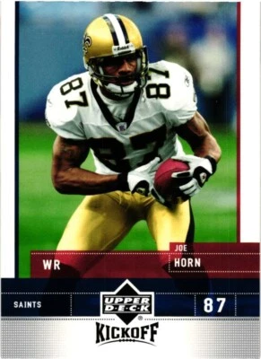 2005 UPPER DECK NFL KICKOFF FOOTBALL JOE HORN CARD #57 $0.99 VALUE BOX - Image 1 of 2