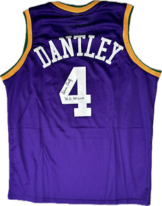 Adrian Dantley Autographed Utah Custom Basketball Jersey (JSA)