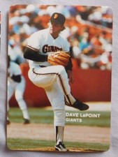  (2)  1985 Mother's Cookies Dave LaPoint San Francisco Giants Baseball Card  