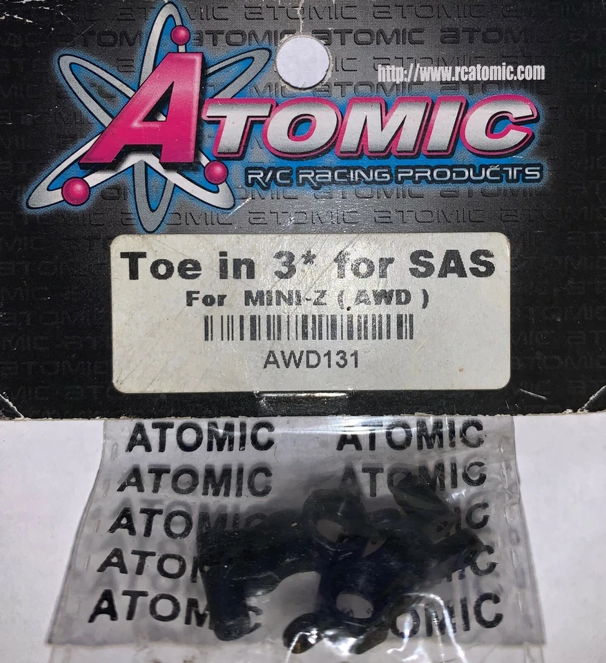 Atomic AWD131 Toe in 3* For SAS FoR MINI-Z (AWD)  - Image 1 of 1