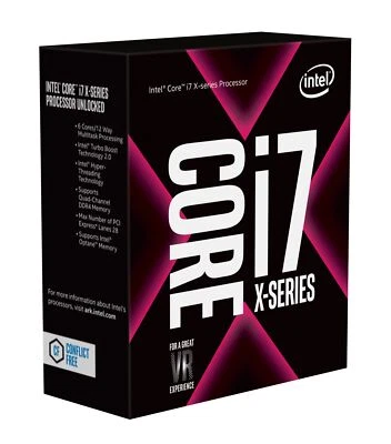 Intel Core i7-7800X X-Series Processor 6 Cores 4.0 GHz Turbo Unlocked LGA2066 - Image 1 of 4