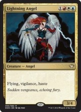 1x Lightning Angel LP, English MTG Duel Decks: Speed vs Cunning