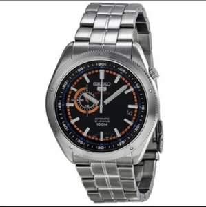 SEIKO 5 Sports SSA067K1 Automatic Watch Silver Exhibition Caseback 4R37 100m - Picture 1 of 4