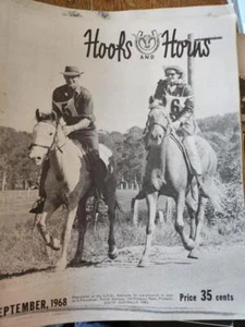 Revista Hoofs and Horns septiembre 1968 justo a buen estado - Imagen 1 de 2