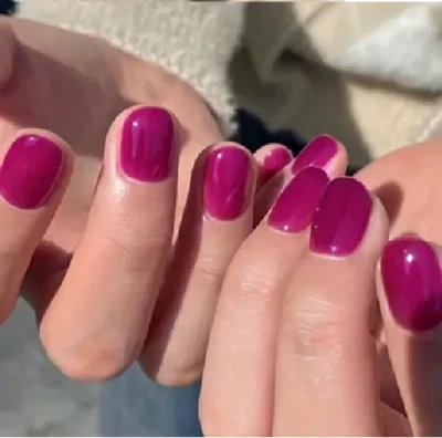 Selbstklebende Kunstnägel * Press On Nails * künstliche Fingernägel * lila-pink - Bild 1 von 4