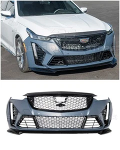 For 20-24 Cadillac CT5 CT5-V | Blackwing Style Front Bumper Lip Grille Fog Cover - Picture 1 of 18