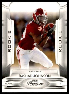 2009 Playoff Prestige Rashad Johnson Rookie Arizona Cardinals #193 - Image 1 of 2