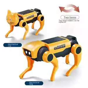 DIY Assembly Solar energy Robot Kit Mechanical Dog Educational Toys kids Gift - Picture 1 of 6