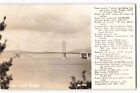 Postcard Rppc Golden Gate Bridge With Details Of It's History Unposted Vpc0.