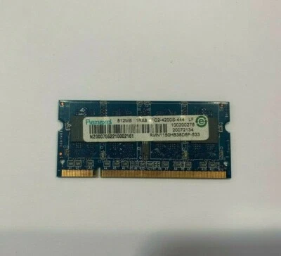 barrette de Mémoire ddr2 pc-portable 512mb pc2-4200 533mhz ram DDR2 512Mb - Photo 1/2
