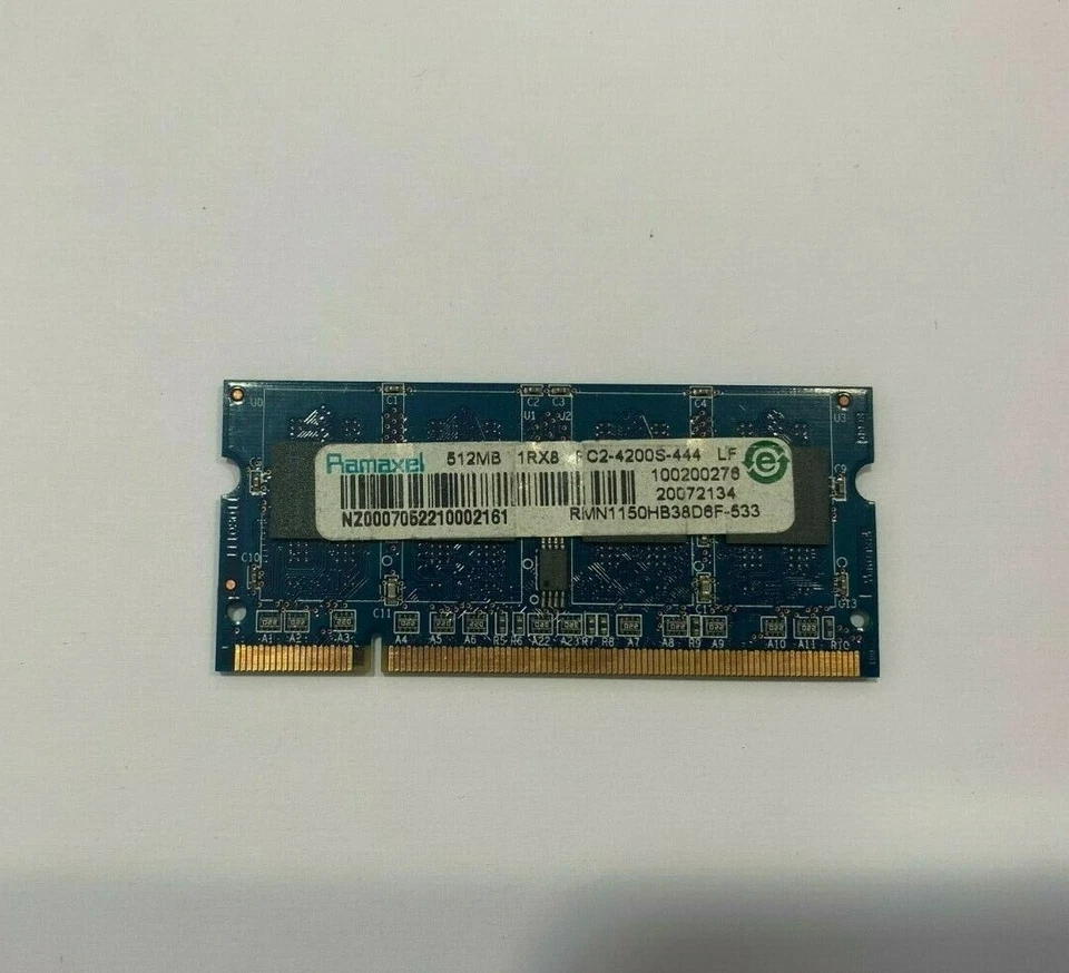 barrette de Mémoire ddr2 pc-portable 512mb pc2-4200 533mhz ram DDR2 512Mb - Photo 1/2