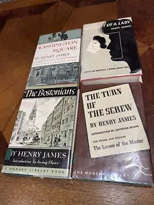 HENRY JAMES Lot 4 Vintage HC Ex-library Bostonians, Washington, Screw, Lady - Picture 1 of 3