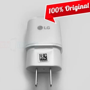 Original OEM LG LOGO USB-C 3.0A Wall Charger Adapter for Phones Tablets - Picture 1 of 10