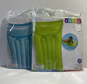 Lote de 2 - Intex 59703EP 72" X 27” Alfombra Piscina Flotador Tumbona 1 Verde y 1 Azul - Imagen 1 de 8