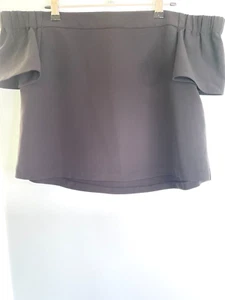 Jayson Brunsdon Womans Off the Shoulder Black Top Size S - Picture 1 of 7